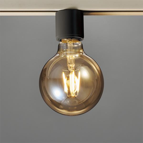山田照明 LED シーリングライト 1灯 小型 LD-5347-LL ダクトレール 電球色 Retro Lamp 裸電球 白熱30W相当 北欧 おしゃれ 天井照明 照明 「送料無料」の画像