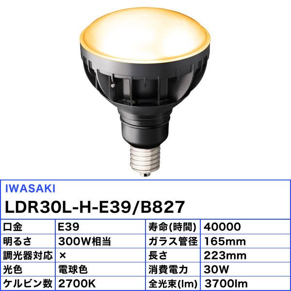 岩崎電気 岩崎 LDR30L-H-E39/B827 LED電球 E39 30W 電球色 
