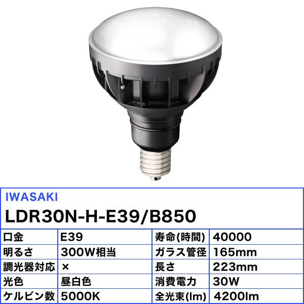 岩崎電気 岩崎 LDR30N-H-E39/B850 LED電球 E39 30W 昼白色 