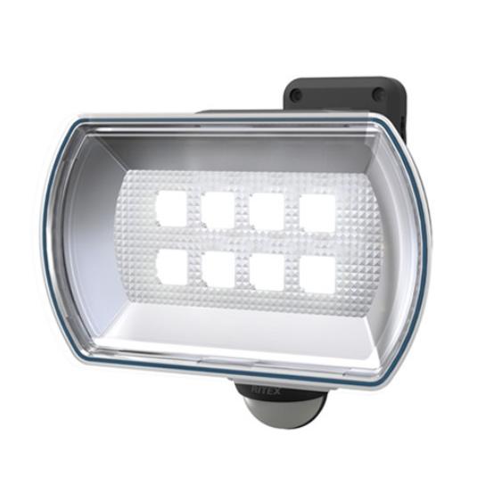 防犯灯 ムサシ RITEX LED-AC2016 Amazon | ムサシ RITEX フリーアーム式LEDセンサーライト(8W×2灯