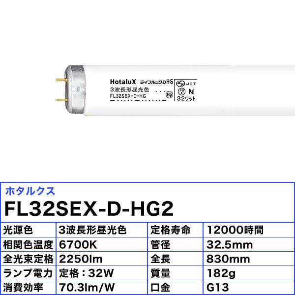 ホタルクス [25本セット]ホタルクス(NEC) FL32SEX-D-HG2 蛍光灯 32形