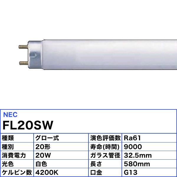 ライフライン ホタルクス FL20W 白色 20ワット 直管スタータ形 ライフライン ホタルクス FL20W 白色 20ワット 直管スタータ形