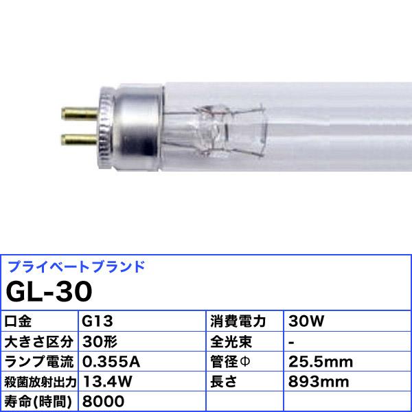 生産完了商品 NEC 10本セット 殺菌ランプ 直管 グロースタータ形 30W