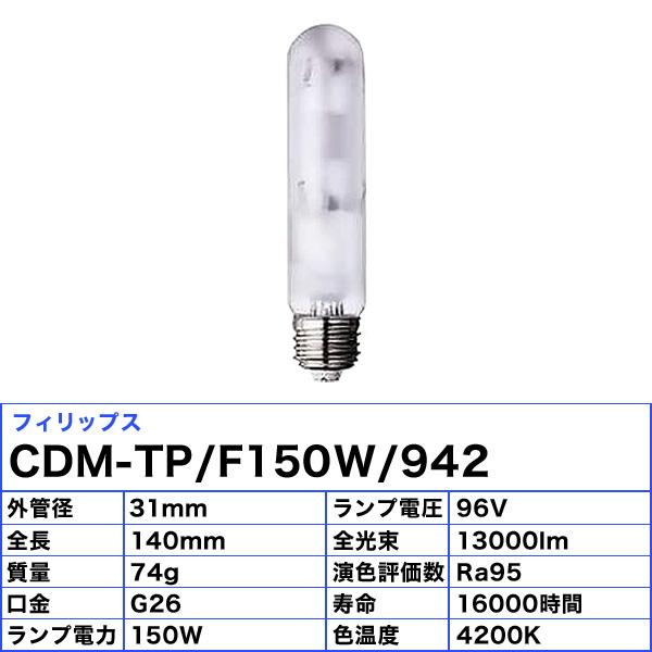Philips 「送料無料」フィリップス CDM-TP/F150W/942 セラミック Philips 「送料無料」フィリップス CDM-TP/F150W/942 セラミック