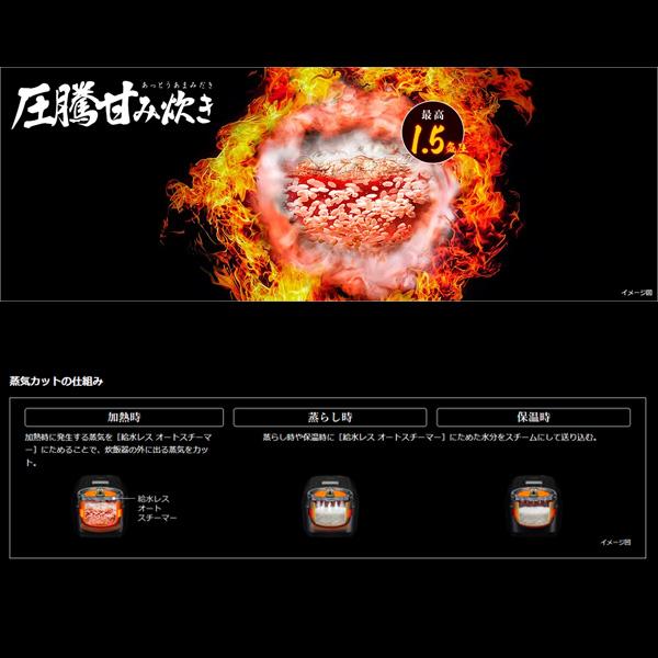日立（HITACHI） RZ-Z100JM 圧力&スチーム IH炊飯器 ふっくら御膳 5.5