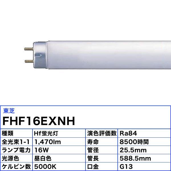 「送料無料」[25本セット]TOSHIBA 東芝 FHF16EX-N-H メロウライン 3波長形昼白色 16ワット 16形 Hf蛍光ランプ 口金G13 管径25.5 管長588.5｜esco-lightec｜02