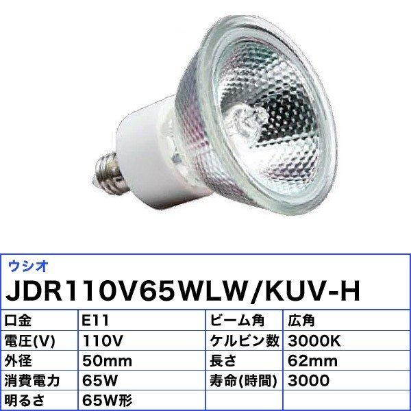 ウシオ電機 「送料無料」[10個セット]ウシオ JDR110V65WLW/KUV-H