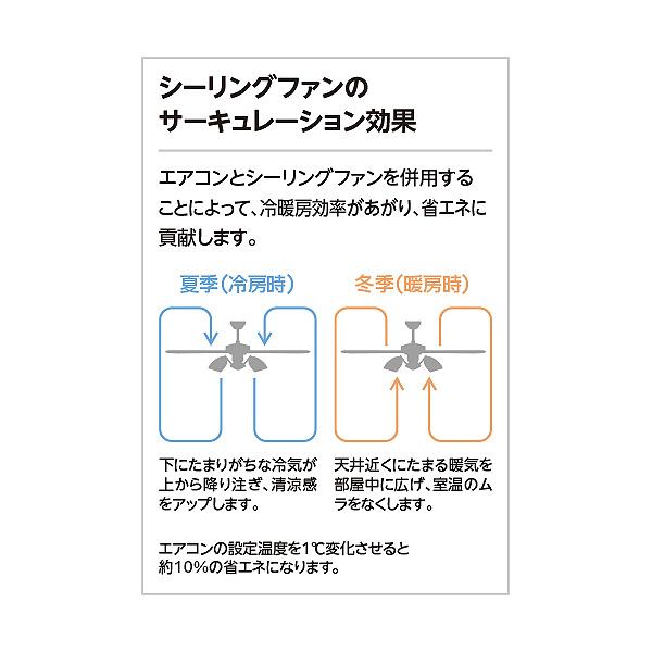 ODELIC（オーデリック） シーリングファン DCモーター WF813P2 傾斜