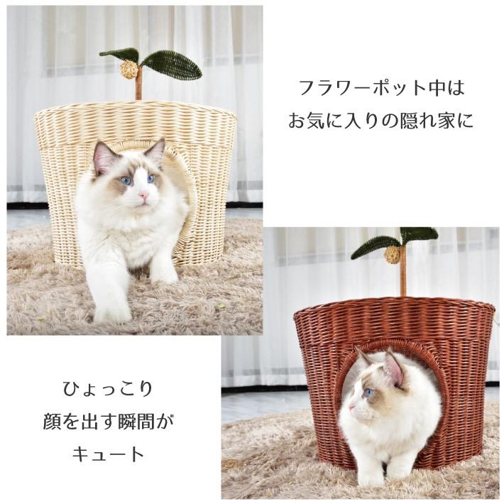 キャットハウス ラタン キャッツポット シンシアジャパン 猫の家 ベッド 猫グッズ 同梱不可 送料無料 J Esco Shop 通販 Yahoo ショッピング