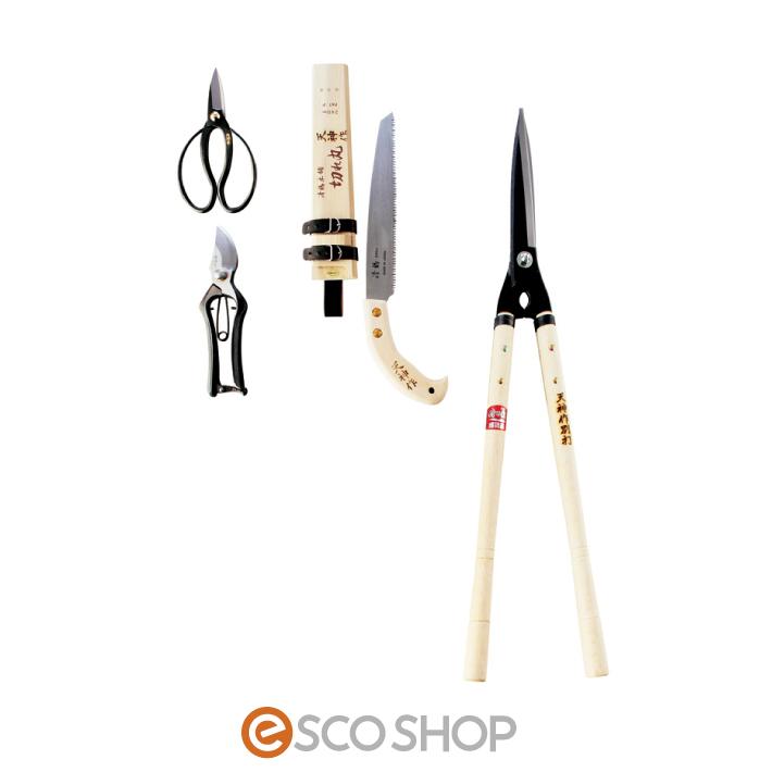 ガーデニングセット 天神作 ガーデニング4点セット Gn300a 鞘付鋸 刈込鋏 剪定鋏 植木鋏 のこぎり はさみ 日本製 送料無料 メーカー直送 代引不可 同梱不可 盆栽鋏 枝切り メーカー直送商品は 代金引換不可 選択してください