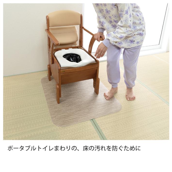 サンコー おくだけピタッ 拭けるポータブルトイレマット KV-36 送料無料 メーカー直送 代引不可 同梱不可 クリスマス ギフト プレゼント｜escoshop｜02