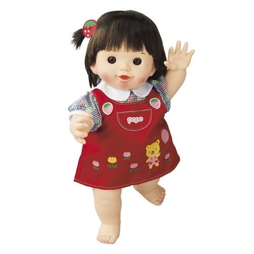 ぽぽちゃん専用 着せかえシリーズ くまさんジャンパースカート おもちゃ こども 子供 女の子 人形遊び 小物 2歳 | 