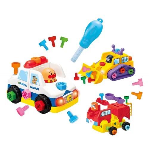 くみたてdiy ねじねじチェンジ はたらくのりものおもちゃ こども 子供 知育 勉強 3歳 アンパンマン