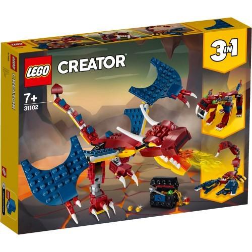 レゴ LEGO 31102 ファイヤー・ドラゴンおもちゃ こども 子供 レゴ ブロック MINECRAFT -マインクラフト-｜esdigital