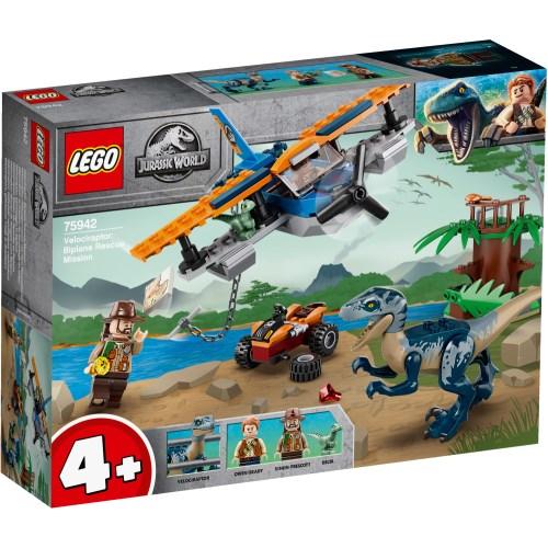 LEGO レゴ 正規逆輸入品 ジュラシックワールド ヴェロキラプトル：空のレスキューミッション 75942おもちゃ 2020春夏新作 子供 ブロック こども