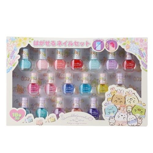 誕生日プレゼント すみっコぐらし はがせるネイル18本セットおもちゃ こども 子供 女の子 メイク セット 6歳 Aynaelda Com