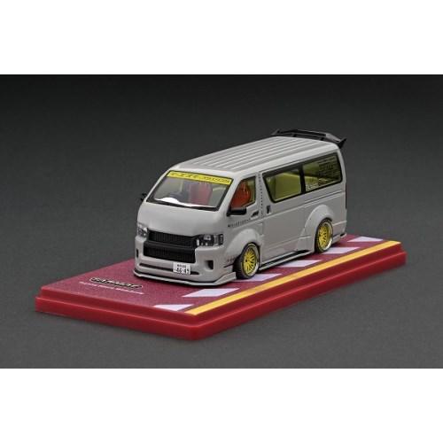 TARMAC WORKS Toyota Hiace Widebody Grey (1／43 Scale)【T43-024-GR