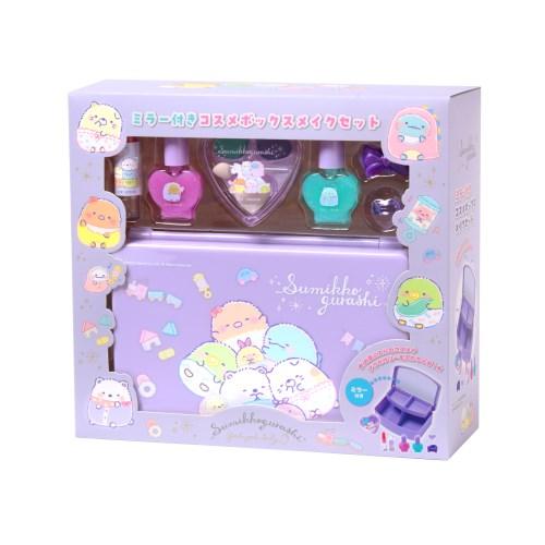 230707 すみっコぐらし ミラー付きコスメボックスメイクセット パープルおもちゃ こども 子供 女の子 メイク セット 6歳 | 