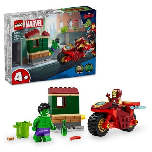 LEGO レゴ マーベル バイクに乗ったアイアンマンとハルク 76287おもちゃ こども 子供 レゴ ブロック 4歳 | 