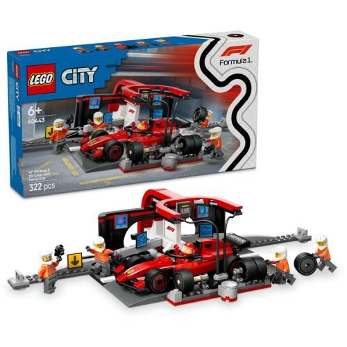 LEGO レゴ シティ F1(R) Ferrari レースカーのピットイン 60443おもちゃ こども 子供 レゴ ブロック 6歳 | 
