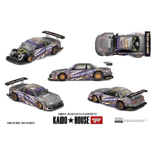 MINI-GT 1／64 Nissan シルビア S13-R KAIDO DRIFT V1(右ハンドル