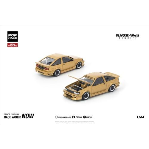 POP RACE 1／64 RWB AE86 ゴールド 【PR640411】 (ミニカー