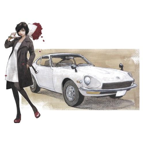 1／24 『旧車GIRLS』 ダットサン 240Z w／フィギュア 【SP692