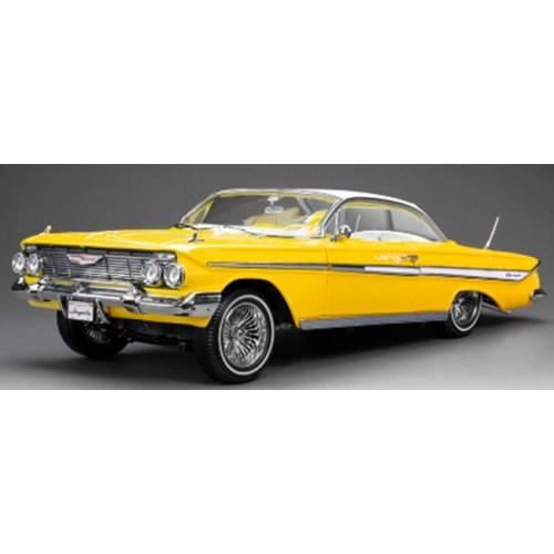 1／18 シボレー インパラ ハードトップ ローライダー 1961 イエロー