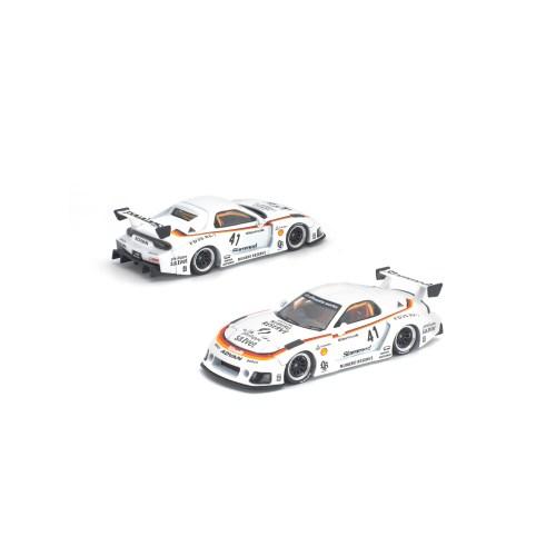 POP RACE 1／64 LB スーパーシルエット RX7(FD3S)ホワイト 【PR640528】 (ミニカー) | 