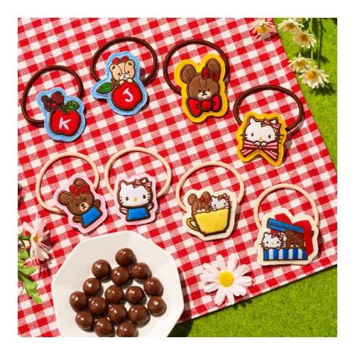 バンダイ(BANDAI) くまのがっこう×ハローキティ ぬいゴム＆チョコボーロ (10個入) 食玩・準チョコレート18g (くまのがっこう×ハローキティ)(BOX).... | 
