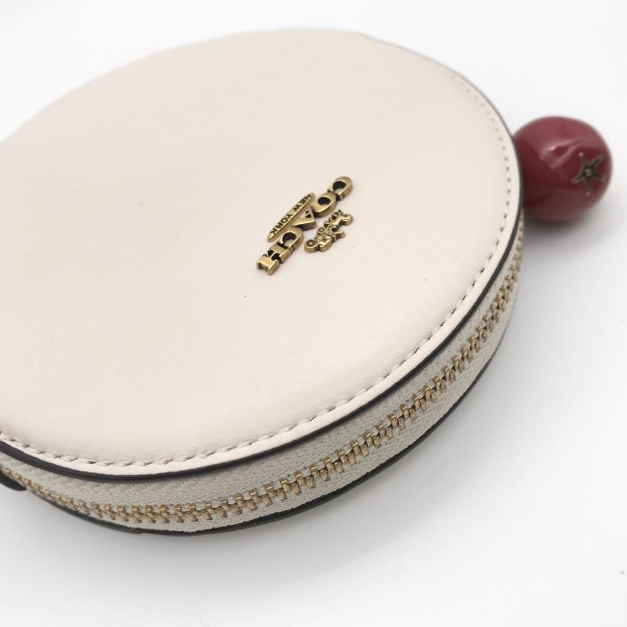 COACH（コーチ） ☆COACH☆ ラウンド コイン ケース ウィズ アップル