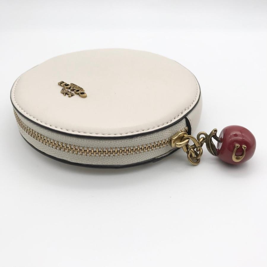 COACH（コーチ） ☆COACH☆ ラウンド コイン ケース ウィズ アップル