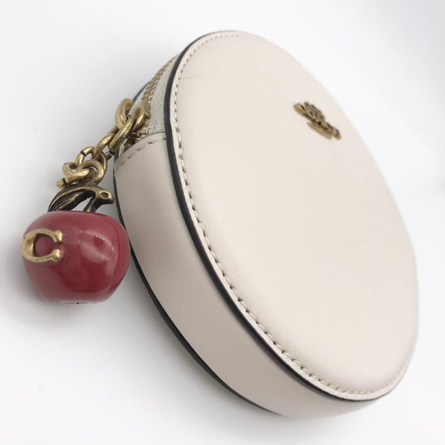 COACH（コーチ） ☆COACH☆ ラウンド コイン ケース ウィズ アップル