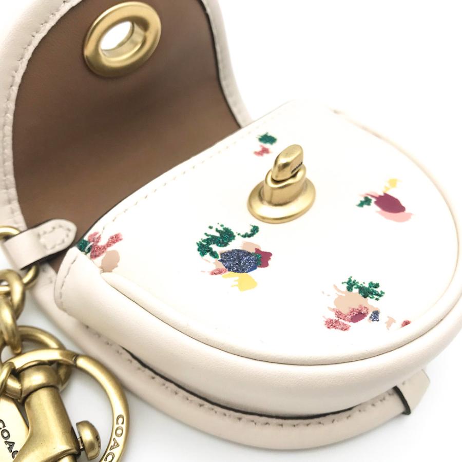 【新品未使用　箱付き】COACH コーチ　ミニサドルバッグチャーム　小物入れ COACH（コーチ）の「ミニ サドル バッグ チャーム シグネチャー