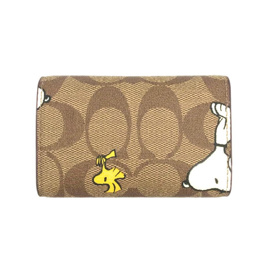 コーチ ★COACH★ ファイブリング キーケース シグネチャー スヌーピー ウッドストック COACH X PEANUTS コラボ CF250  IMT1O