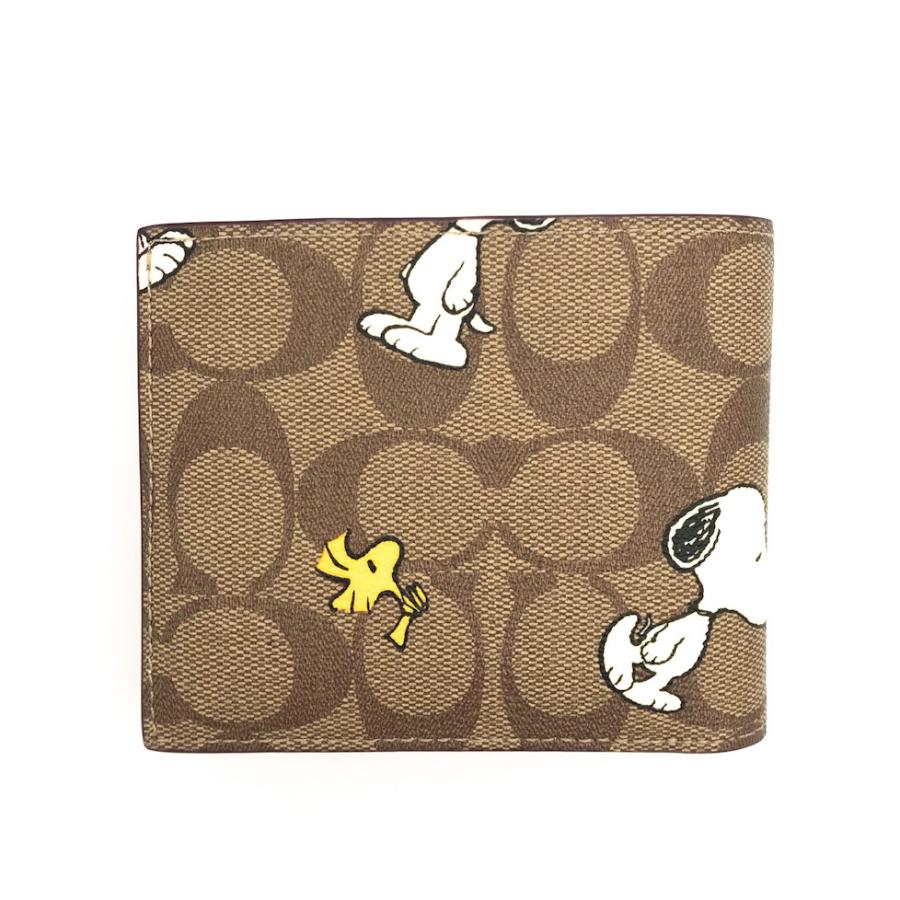 コーチ 財布 ★COACH★ 3-IN-1 ウォレット シグネチャー スヌーピー ウッドストック COACH X PEANUTS コラボ CE714 QBE7V｜eseight｜02