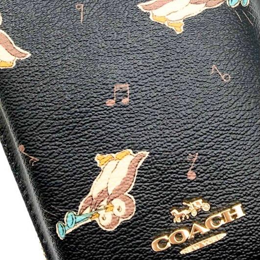コーチ スマホショルダーバッグ ペンギン柄 COACH コーチ スマホバッグ スマートフォンバッグ スマホ