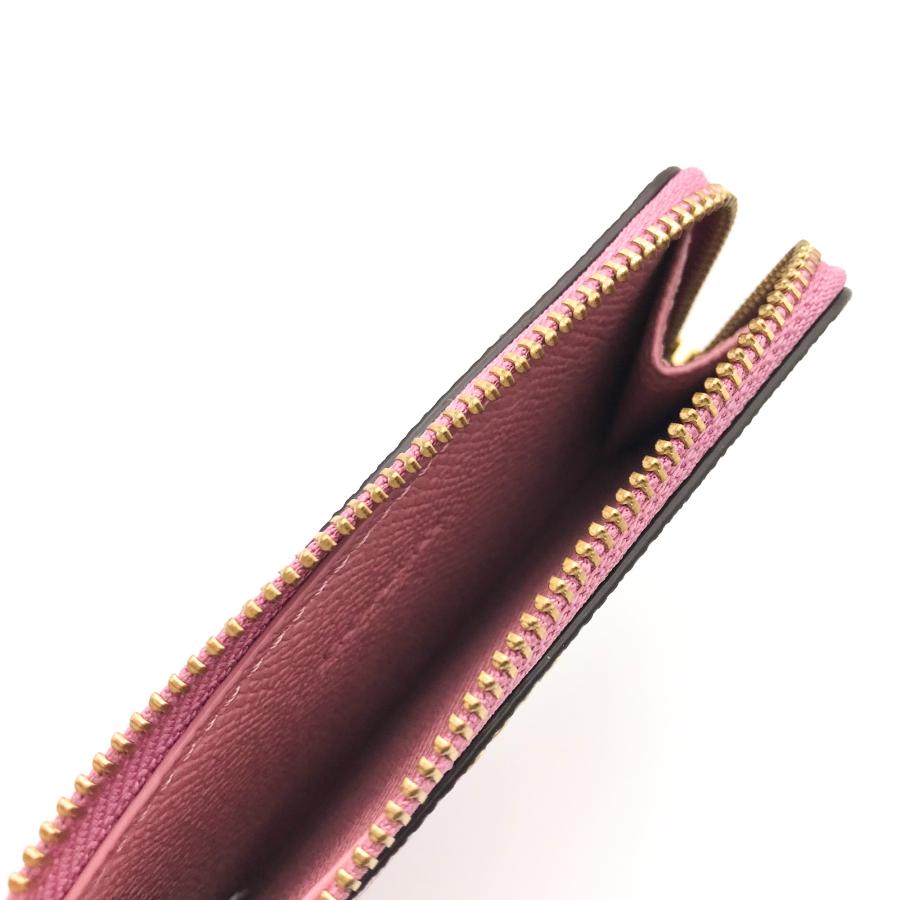 COACH（コーチ） ☆COACH☆ スモール Lジップ カードケース メタリック