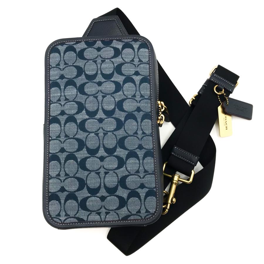 COACH メンズ サリバン パック・シグネチャー シャンブレー COACH コーチ ボディバッグ ☆COACH☆ サリバン パック