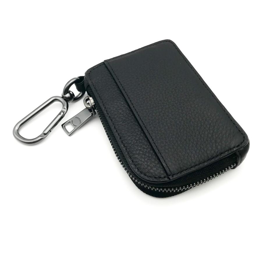COACH コーチ ☆COACH☆ Lジップ キーケース ブラック カード COACH コーチ ☆COACH☆ Lジップ キーケース ブラック カード