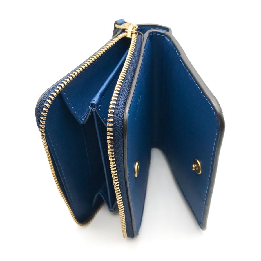 COACH ★大人気★ エッセンシャル ビルフォールド ウォレット ブルー 新品 COACH（コーチ） 財布 ☆COACH☆ ビルフォールド ウォレット リベット