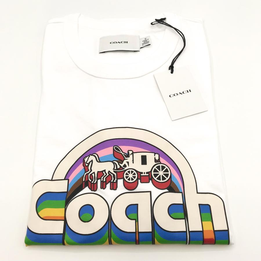 COACH ホースアンドキャリッジオーガニックホワイト Tシャツ　競馬　午年 公式】コーチアウトレット | ホース アンド キャリッジ シグネチャー T