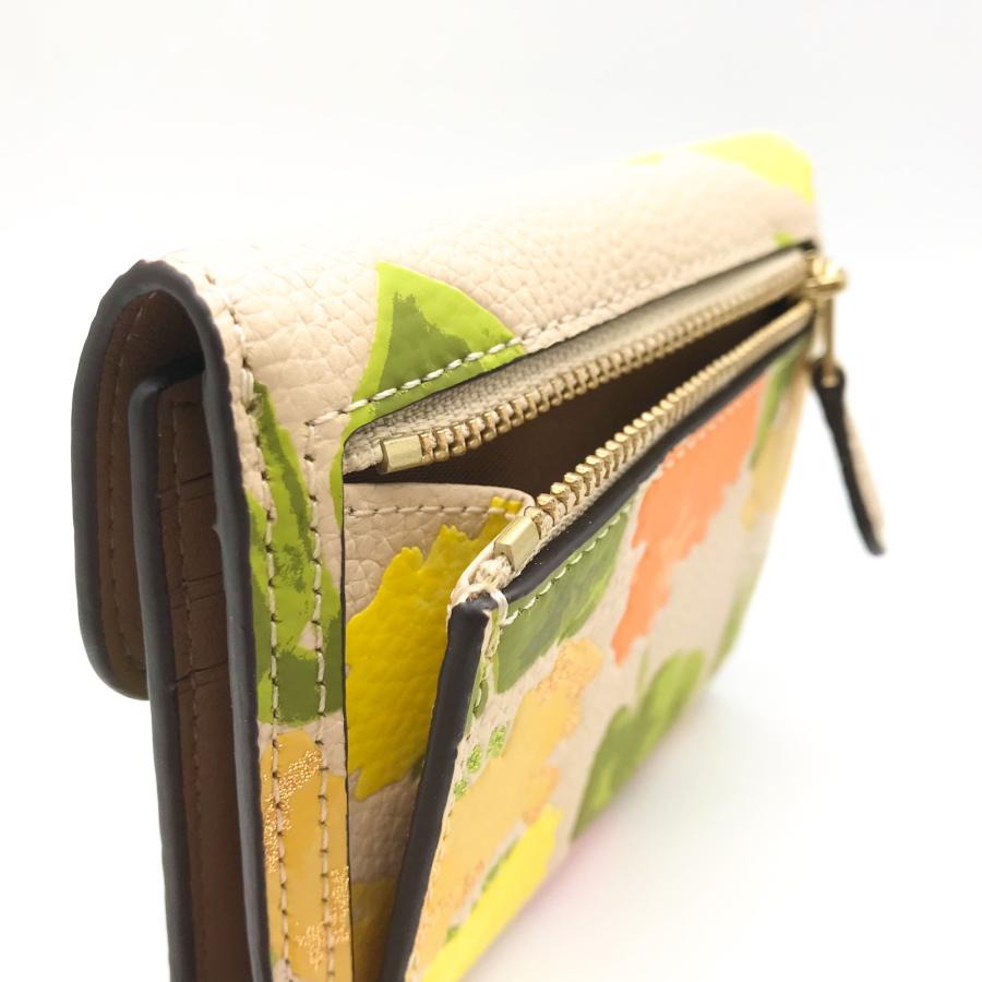 COACH コーチ　折り財布　イエロー　黄色　花柄　ミニウォレット COACH（コーチ） 財布 レディース 2つ折り 折財布 コンパクト