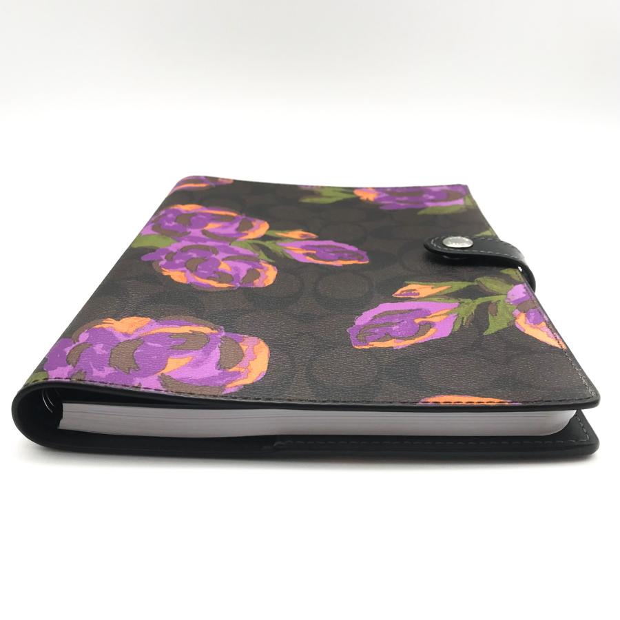 COACH☆コーチ新品未開封☆シグネチャーノートカバー☆リングノート付き コーチ COACH ブックカバー ノートカバー メンズ ノートブック