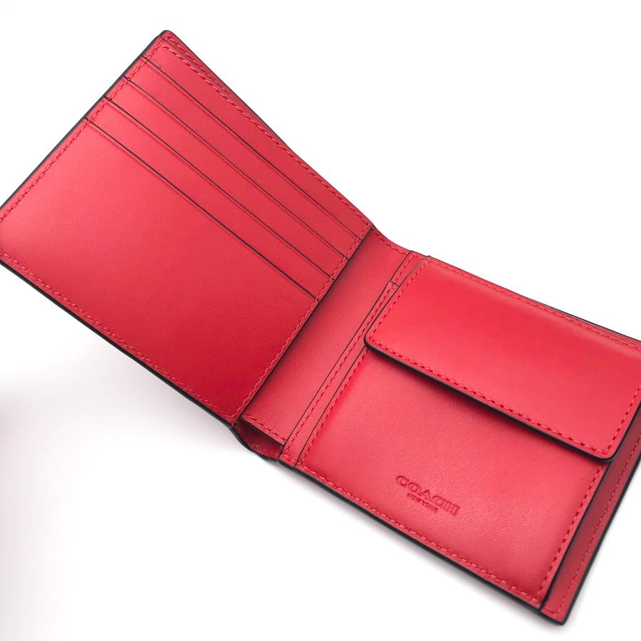 COACH コーチ 財布 ☆COACH☆ コイン ウォレット スタンプ レッド  