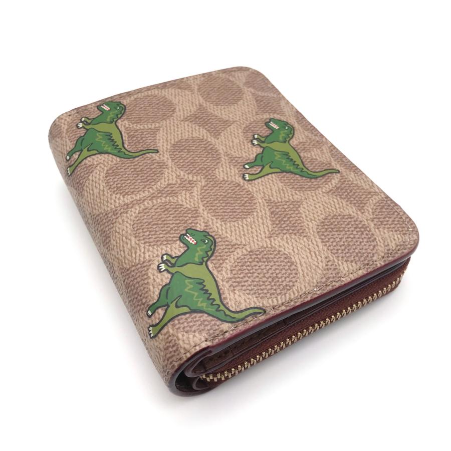 コーチ 二つ折り財布 / カーキ ブラック シグネチャーキャンバス COACH コーチ ☆COACH☆ ビルフォールド ウォレット