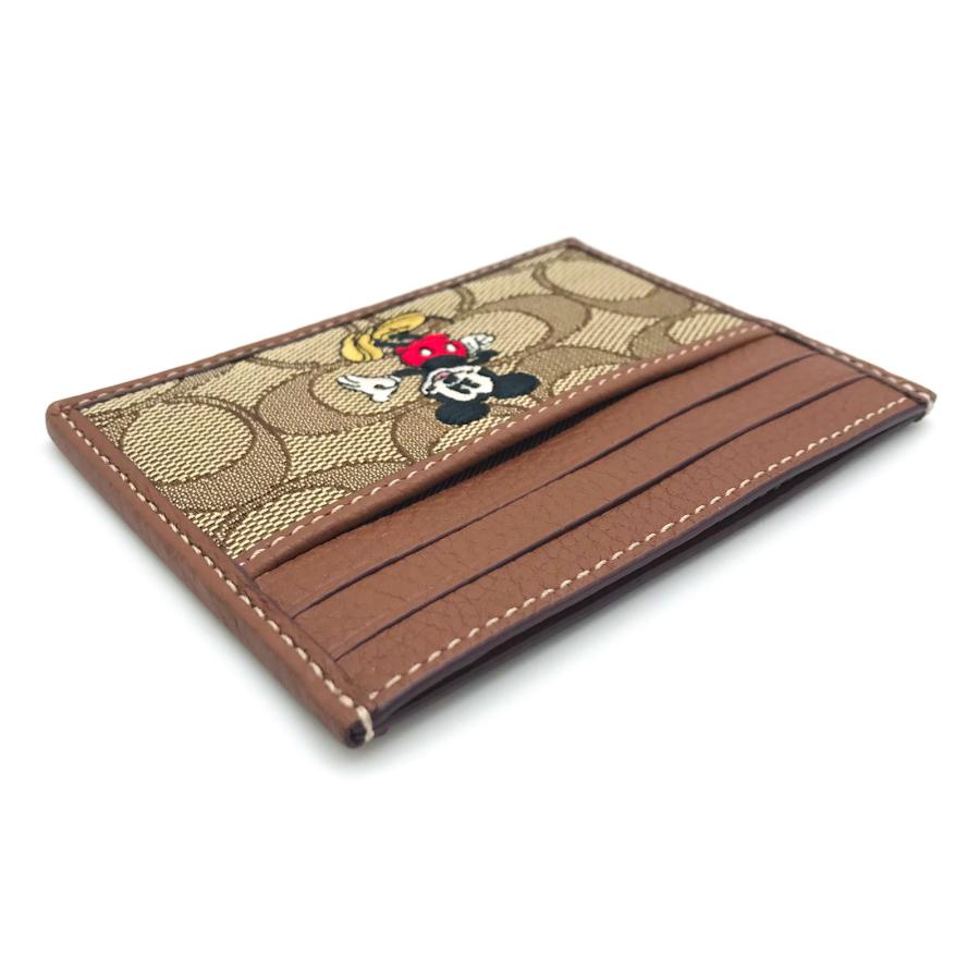 コーチ ★COACH★ スリムIDカードケース シグネチャージャカード ミッキーマウス プリント DISNEY X COACH コラボ CM719 B4/KM｜eseight｜09