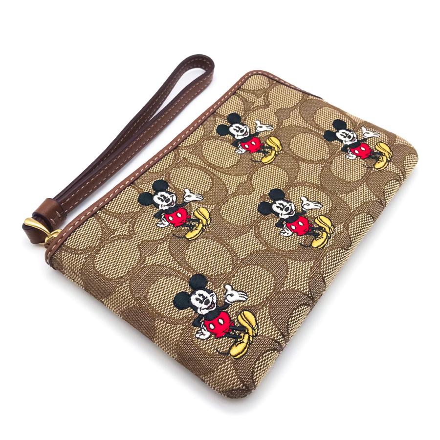 コーチ ★COACH★ コーナージップリストレット シグネチャージャカード ミッキーマウスプリント ポーチ DISNEY X COACH コラボ  CN033 B4R3U｜eseight｜03