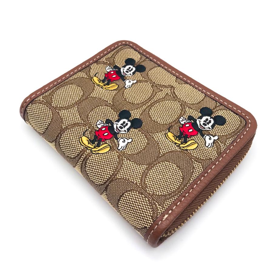 コーチ 財布 ★COACH★ スモールジップアラウンド ウォレット シグネチャージャカード ミッキーマウス プリント DISNEY X COACH コラボ CN035 B4R3U｜eseight｜03