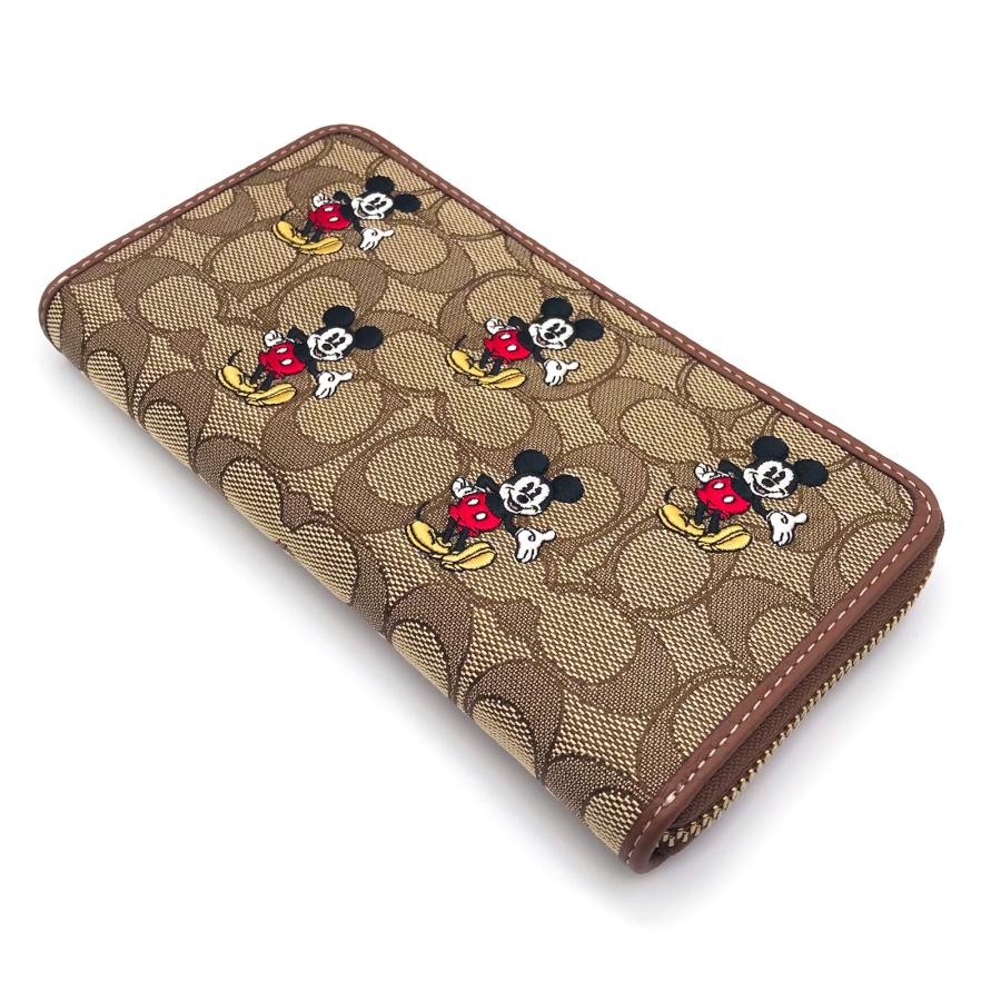 コーチ 長財布 ★COACH★ アコーディオン ウォレット シグネチャー ジャカード ミッキーマウス プリント DISNEY X COACH コラボ CN728 B4/KM｜eseight｜03